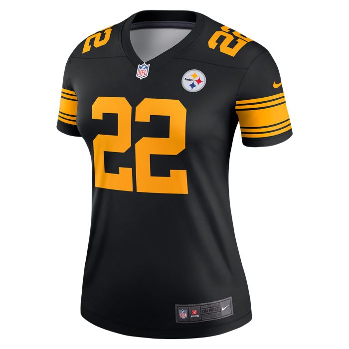 najee harris 22 womens nike color rush legend jersey t-shirt - Premium Pittsburgh Steelers Gear Online