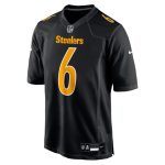 patrick queen 6 mens nike replica carbon jersey - Premium Pittsburgh Steelers Gear Online