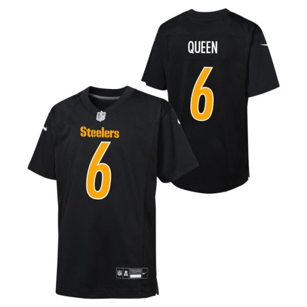 patrick queen 6 youth nike replica carbon jersey - Premium Pittsburgh Steelers Gear Online