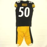 pittsburgh steelers 50 malik reed 2022 game used home uniform set - Premium Pittsburgh Steelers Gear Online