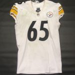 pittsburgh steelers 65 dan moore 2022 game used unlaundered away jersey vs philadelphia 10.30.22 - Premium Pittsburgh Steelers Gear Online