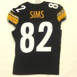 pittsburgh steelers 82 steven sims 2022 game used unlaundered home jersey vs cleveland 1.8.23 - Premium Pittsburgh Steelers Gear Online