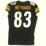 pittsburgh steelers 83 connor heyward 2022 game used unlaundered home jersey vs cleveland with photo match - Premium Pittsburgh Steelers Gear Online