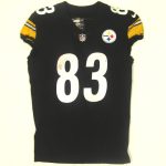 pittsburgh steelers 83 connor heyward 2022 game used unlaundered home jersey vs cleveland with photo match - Premium Pittsburgh Steelers Gear Online