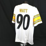 pittsburgh steelers 90 t. j. watt autographed nike away jersey - Premium Pittsburgh Steelers Gear Online