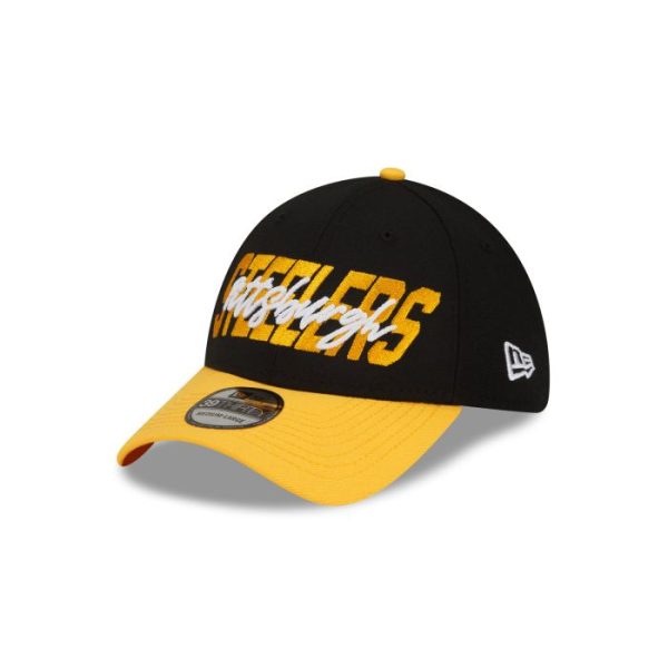 pittsburgh steelers mens new era 39thirty 2022 draft hat - Premium Pittsburgh Steelers Gear Online