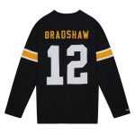 pittsburgh steelers mitchell amp ness bradshaw 12 long sleeve t-shirt - Premium Pittsburgh Steelers Gear Online