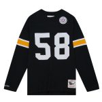 pittsburgh steelers mitchell amp ness lambert 58 long sleeve t-shirt - Premium Pittsburgh Steelers Gear Online