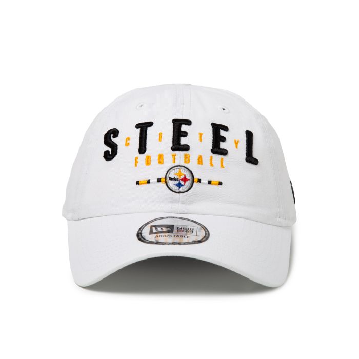 pittsburgh steelers new era casual classic steel city football white hat - Premium Pittsburgh Steelers Gear Online