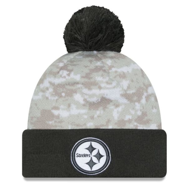 pittsburgh steelers new era salute to service sideline beanie knit hat - Premium Pittsburgh Steelers Gear Online