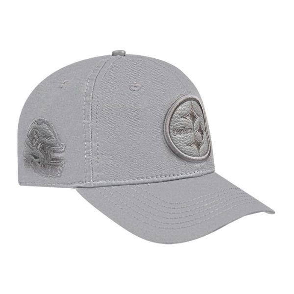 pittsburgh steelers pro standard triple tonal grey logo dad hat - Premium Pittsburgh Steelers Gear Online