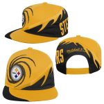 pittsburgh steelers youth mitchell amp ness spiral snapback hat - Premium Pittsburgh Steelers Gear Online