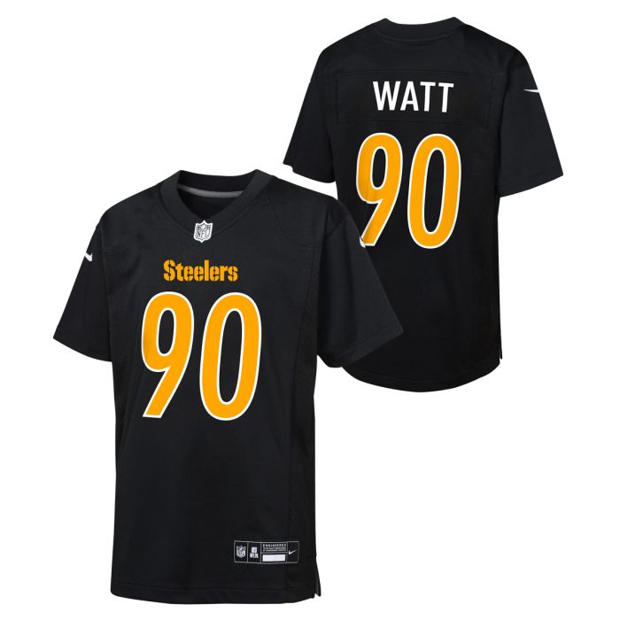 t.j. watt 90 youth nike replica carbon jersey - Premium Pittsburgh Steelers Gear Online